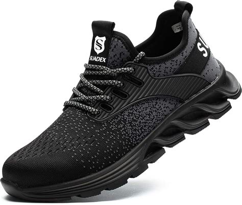 Steel toe sneakers amazon - FENLERN Steel Toe Shoes for Women Safety Work Fashion Sneakers Lightweight Air Cushion Comfortable Slip Resistant Breathable (6.5, Black White) 4.2 out of 5 stars 75 1 offer from $42.99
